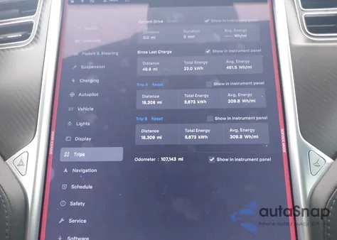 2016 Tesla Model S 90D/P100D/P85D/P90D z USA, uszkodzony, nr VIN 5YJSA1E45GF142296